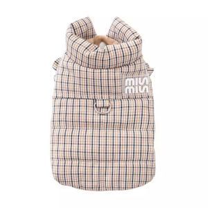 hipidog | Grid Pattern Small Dog Winter Coat
