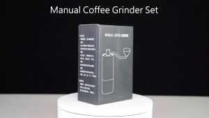 เครื่องบดกาแฟแบบมือหมุน เครื่องบดกาแฟแบบกรวยสแตนเลส เครื่องบดแบบพกพา สำหรับเอสเพรสโซถึงเฟรนช์เพรส