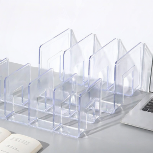 Transparent Bookend Storage