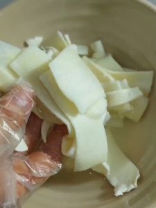 Củ hủ dừa sấy lạnh loại 1 giòn ngọt ngon đặc sản Bến Tre 100gr hút chân khôngAmita Nature House