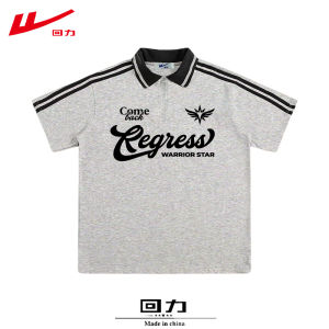 Warrior | Cotton Classic Turn-down Collar Short Sleeve Casual Loose Half Zipper T-shirt