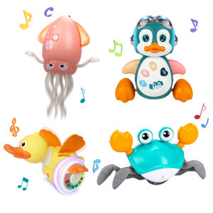 Kid Electronic Pet Toys Dancing Duck&Octopus Musical Penguin Baby Crawling Toys Toddler interactive Toys Tummy Time Gifts