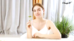 Shanshop  Natural Facial Massage Jade Massage Roller Face Body SPA Massage Tool Set for Beauty