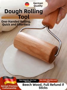 WEIKAMAYI | Food-Grade Wooden Dumpling Skin Presser