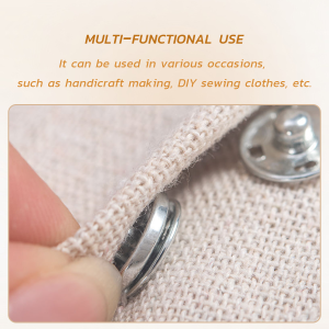 E.B. Metal Snap Fasteners Press Button Black / Silver