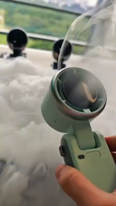 Portable Foldable Turbo Handheld Fan USB Rechargeable 5 Wind Speed with LED Display Rechargeable 4000mAh Battery Hanging Neck Fan#XFS#XFS07