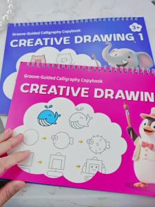 Magic Grooved Writing Practice Books Reusable 3D Handwriting Workbooks with Disappearing Ink Large Preschool Writing Books Kits