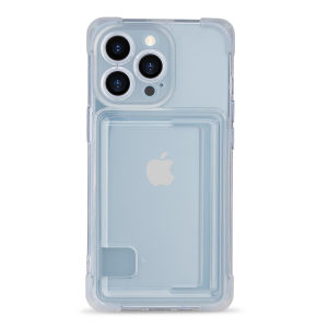 Ốp Lưng iPhone 15 Pro Max 14 Plus 13 12 11 Có Khe Đựng Thẻ Bảo Vệ Camera Trong Suốt Kiểu Ví Dành Cho Nam Nữ Phụ Kiện Điện Thoại