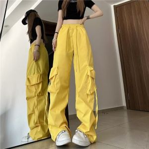 Retro Fleece Lined High Waist Straight Leg Work Trousers for Women Spring Autumn Loose Floor Length Casual Pants