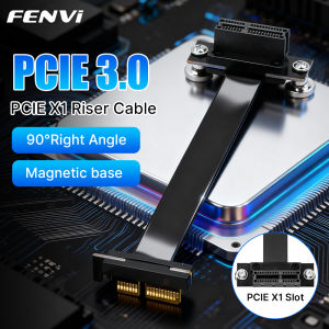 Fenvi | FENVI PCIE 3.0 X1 Riser Cable 90 Degree Right Angle 8Gbps PCIe 3.0 X1 to X1 Extension Cable for PCI Express WiFi Card Adapter