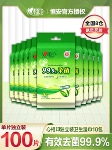 Portable Disinfectant Wet Wipes Individual Pack Sanitary Wipes for Students Carry-On Wet Paper Tissues Skin Friendly Non-Woven Fabric