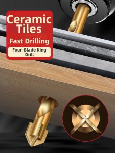 Cross Four-Blade High Hardness Glass Ceramic Concrete Drill Bit