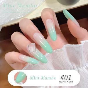 1-12pcs PSK Mint Mambo Series Gel Nail Polish New Sping Summer Ice Transparent Mint Green Milk Green Nail Art Nail Supplies