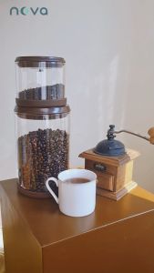 💎กระปุกเก็บเมล็ดกาแฟ รุ่นCOF มีวาลล์ Co2 ให้กาแฟคายก๊าซออกได้ 👍 AirLock ผงกาแฟ กล่องเก็บเมล็ดกาแฟ ราคาที่สุด!