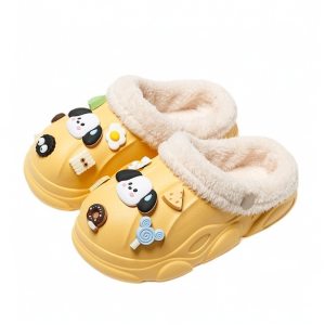 Dép Cotton EVA Trẻ Em Đế Dày Chống Trượt Mùa Đông Ấm Áp Chống Thấm Nước Đế Rỗng Đế Mềm Thoải Mái Cho Trẻ Em Và Bố Mẹ