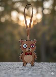 ❤️❤️Cute Double Sided  Full Leather Bag Charm❤️❤️
