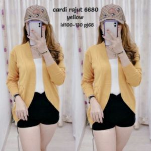 CARDI RAJUT 6680 CARDIGAN SWEATER CANDI BALERO LENGAN PANJANG KARDIGANBLAZERRAJUT