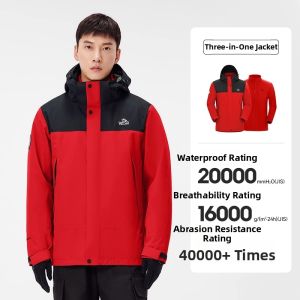 PELLIOT | 3-in-1 Detachable Liner Men and Womens Outdoor Jacket