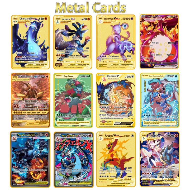 10000 pokemon cards reshiram lv X Bandai | Pokemon Metal Card