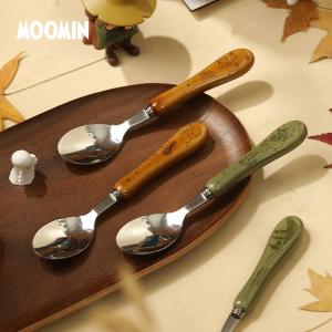 Moomin 80th Anniversary 304 Stainless Steel Spoon Long Handle Cartoon Soup Spoon High Aesthetic Value for Children Home Use