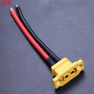 JCD 1set Quick Charge XT60E-F.B Model Airplane Battery Gold-plated 30A High Current Female Plug Mountable XT60 Connector Black
