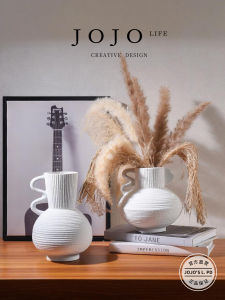 Modern Simplicity Ceramic Flower Vase Decorative Dried Flowers Fresh Flowers Living Room Desktop Ornament JOJOS L PD.Bang