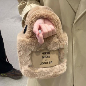 Ur Fur Bag Womens 2023 Winter Bags Crossbody Bag Advanced Texture Large Capacity Stuffed Furry Bucket Bag