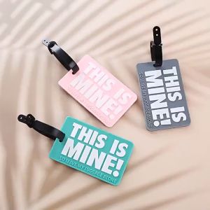 PVC Portable Travel Labels Cute Travel Accessories Luggage Tags Creative travel accessories