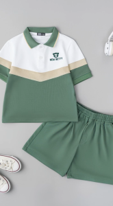 Set bộ bé trai Phối Màu polo cộc tay NewBetty áo POLO. Quần short chất cá sấu thoáng mát mùa hè