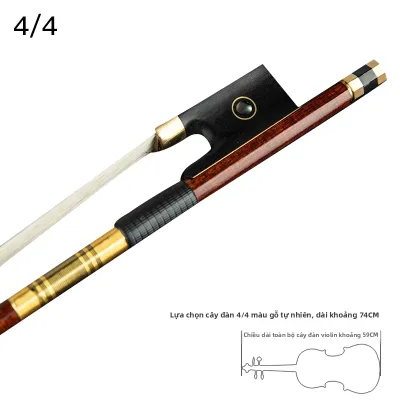 Cây Vĩ Nhạc Violin Sợi Carbon Gỗ Hồng Mộc Đính Lông Ngựa