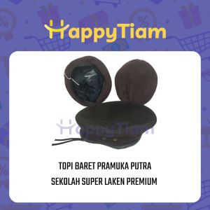 TOPI BARET PRAMUKA SEKOLAH PUTRA LAKEN PREMIUM SUPER ~ TOPI LAKI LAKI SD SMP SMA