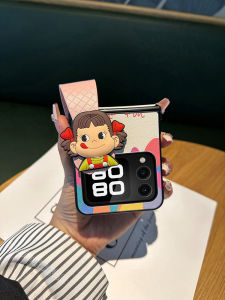 เคส Huawei Nova Flip หนังนิ่มแบบพับได้พร้อมสายรัดข้อมือ ป้องกันการตกหล่นและรอยขีดข่วน ดีไซน์น่ารัก สไตล์นิ่มนวล เคสโทรศัพท์มือถือ