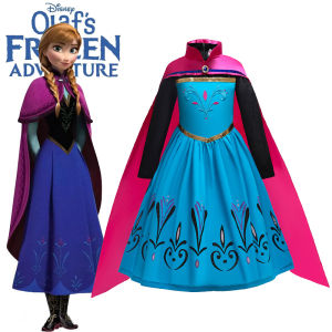 Kids Girls Frozen Dresses Ice Queen Anna Princess Dress For Baby Girl 3-8 Years Old Anna Dress Cloak Sets Birthday Party Dress Vestido De Princesa Para Niñas Womens Princess Costumes - Lazada