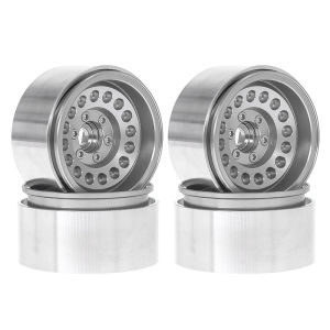 4pcs 1.9 Inch Offset -8mm Beadlock RC Wheel Rim Set Wheel Hub for 1:10 Car Crawler Axial SCX10 II 90046 SCX10 III AXI03007 TRX4