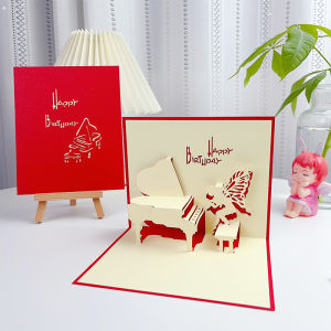 Piano Dream Stereoscopic Greeting Cards Birthday and Holiday Neutral Blessing Card Music Training Institution Gift Customization Greetings