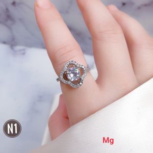 RinaXp- Cincin Motif Bunga Mata Satu Permata Zircon Cincin Xuping Terbaru Gold dan Silver