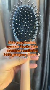 YURIZUMI Sisir Rambut Anti Kusut Pemijat Kepala dengan Bantalan Udara