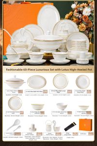 mornenjoy | Luxury Ceramic Tableware Set for Home or Gift