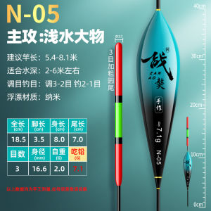 High Sensitivity Nano Short Tail Fishing Bobber Visible Bright Color Shallow Water Fish Float Marked Thickened Fishing Gear