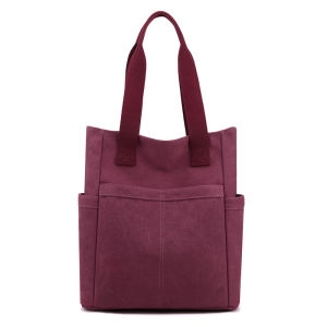 Multi-Compartment Tote Bag Womens Computer Easiest for Match Casual Shoulder Bag Satchel Large Capacity Work Work Clothing Canvas Bag