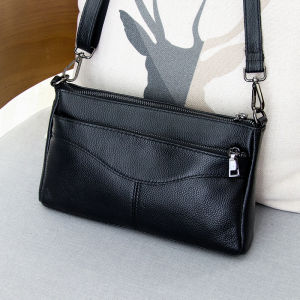 Hong Kong Style Soft Leather Crossbody Bag Womens Fashionable Handbag Shoulder Bag Small Size Dig Bag Casual Leisure Purse
