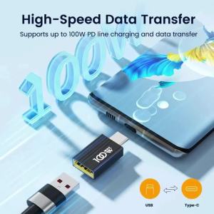 NNBILI 100W USB 3.0 Type-C Sang USB Bộ Chuyển Đổi Cáp OTG Bộ Chuyển Đổi Truyền Dữ Liệu Sạc Nhanh Cho iPhone 1-5 CÁI
