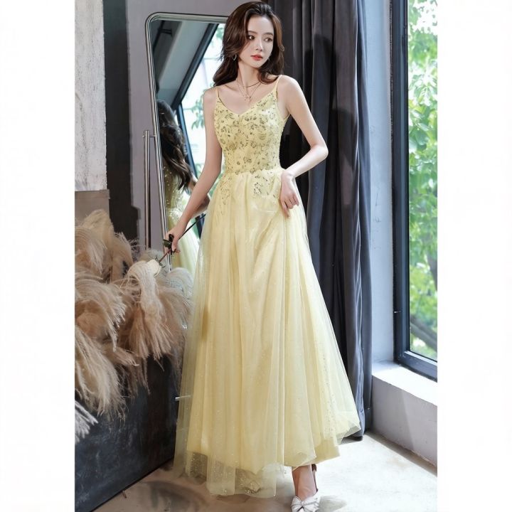 EAGLELY 2026 New Luxury Evening Dress For Women High End Banquet Dress  Glamorous Elegant Dinner Party Dress Bling Long Gown For Formal  Event/Masquerade/Performance/Host | Lazada PH