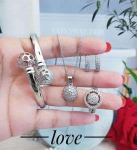 Xuping Silver Set Perhiasan Wanita L141
