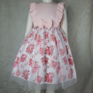 Big Joy Girls Casual Dress Baylin Floral Skirt with Tutu For Ages 1 to 5 Yrs Old 554444