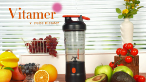 Frankybee Vitamer Ice Crusher Juicer Blender Wireless 750ML 6 Mata Pisau High Speed 18000r Anti-Slip Portable Rechargeable