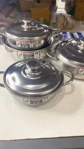 Nồi lẩu inox TITHAFAC nồi nấu lẩu dùng được tất cả loại bếp nồi inox size 20-22-24-24cm