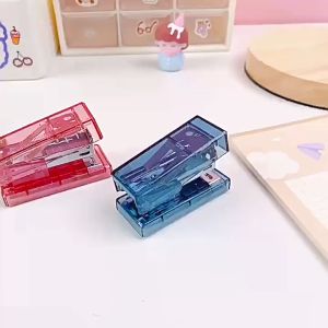 Mini Portable Stapler/Simple Design/Transparent/Multi-Functional/Home Office/Students