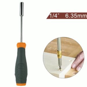 6.35mm Hex Adapter Screwdriver Handle Magnetic Head Screwdriver Bit Holder Multifunctional Magnetic Bit