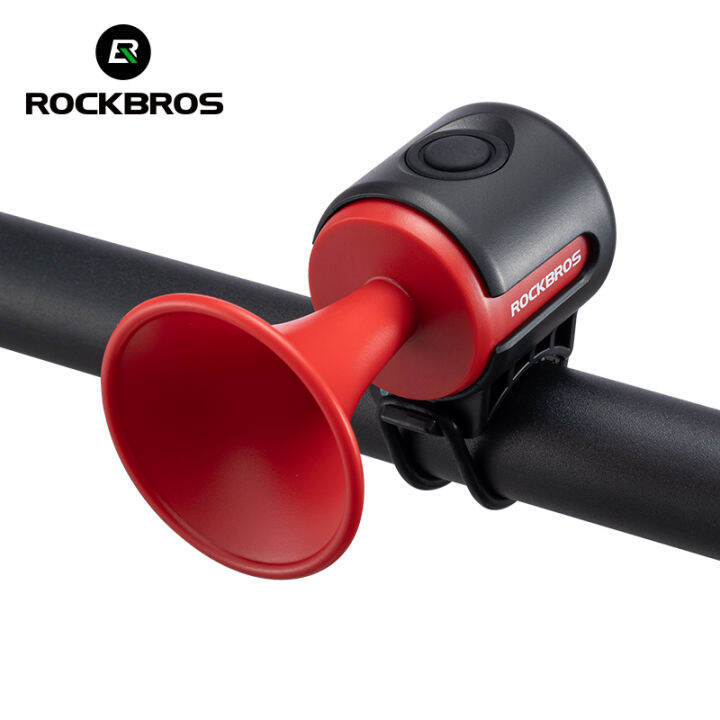 Local Delivery ROCKBROS Bike Bell 120DB Loud Sound Electronic MTB Horn Waterproof Ultralight Bicycle Handlebar Warning Bell Bike Accessories Lazada PH